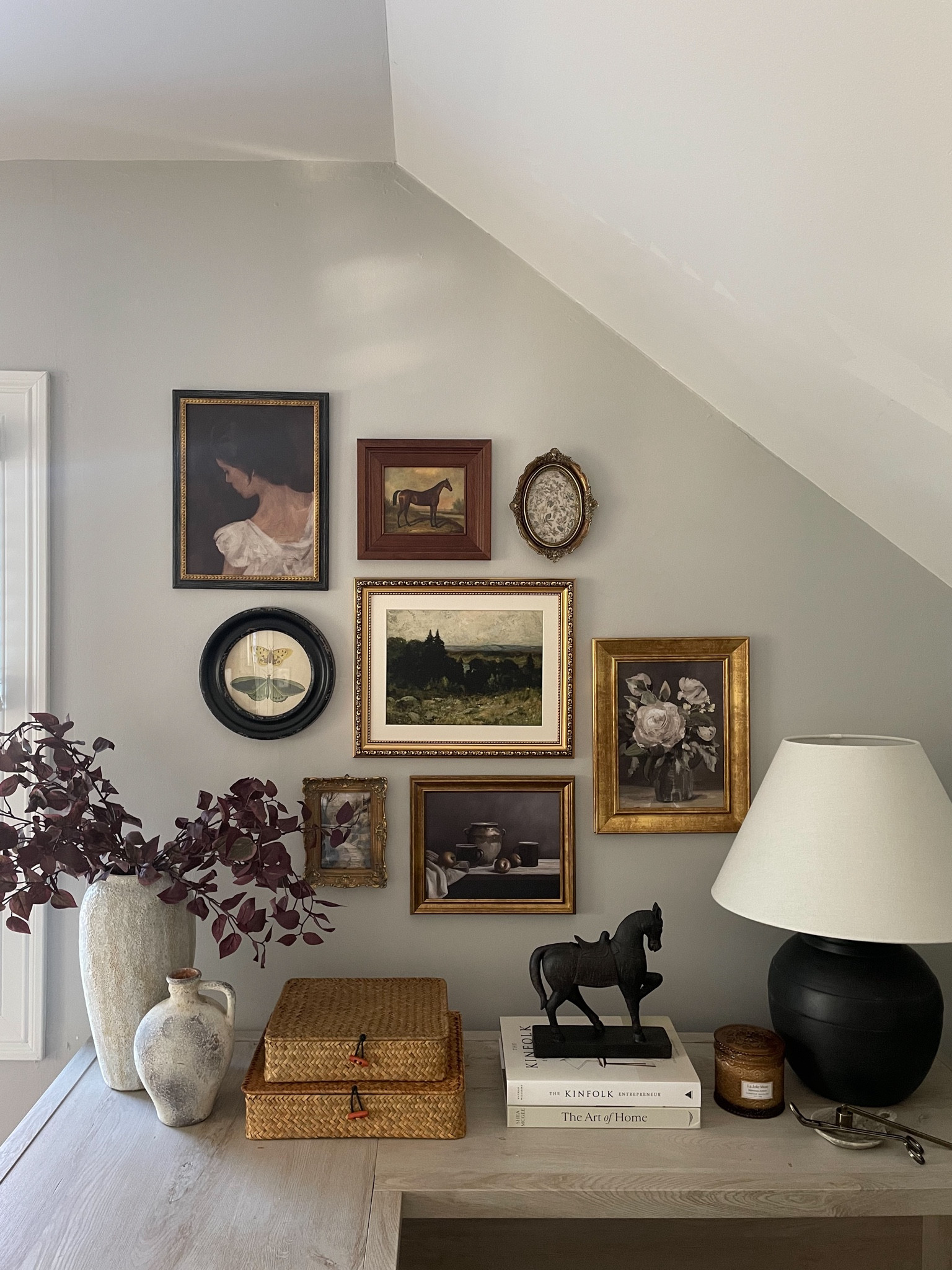 Brb staring at my new gallery wall until further notice

#homeofficedecor #gallerywall #antiqueart #transitionalstyle

#LTKFindsUnder50 #LTKHome #LTKFindsUnder100