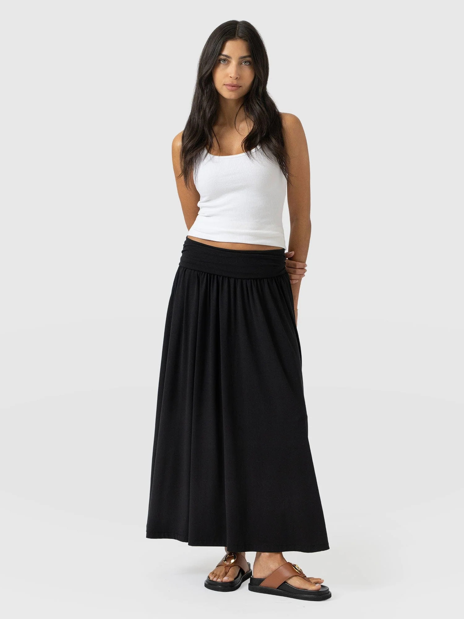 Cleo Multiway Skirt - Black | Saint + Sofia