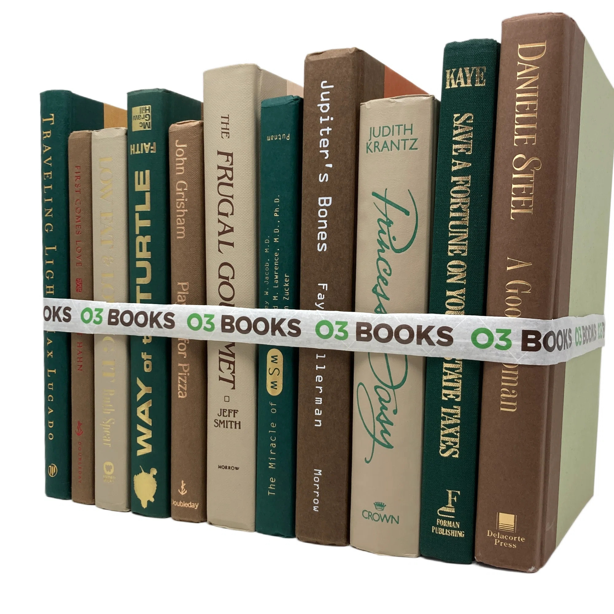 Earthy Greens Decorative Books Green, Lightbrown and Tan | Wayfair North America