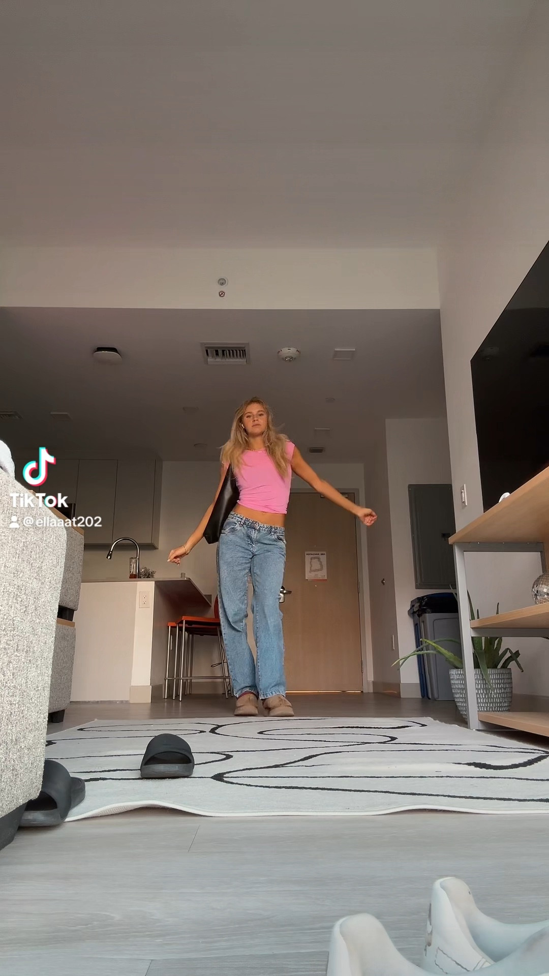 Perfect comfy class fit. Pink is so fun!! Low rise jeans from cotton on, skims tee and uggs

#LTKfindsunder50 #LTKSeasonal #LTKGiftGuide