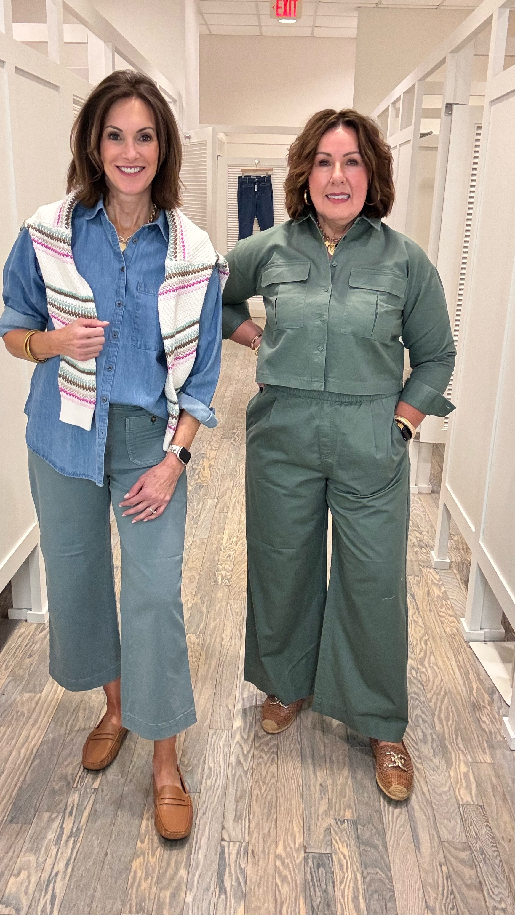 Chambray shirt - S
Patch pocket pants - 28/6 regular 
Available in petite/regular/tall
Utility shirt - M
Wide leg pants - L

Spring transition style
Workwear 
Teacher style 

#LTKTravel #LTKStyleTip #LTKWatchNow