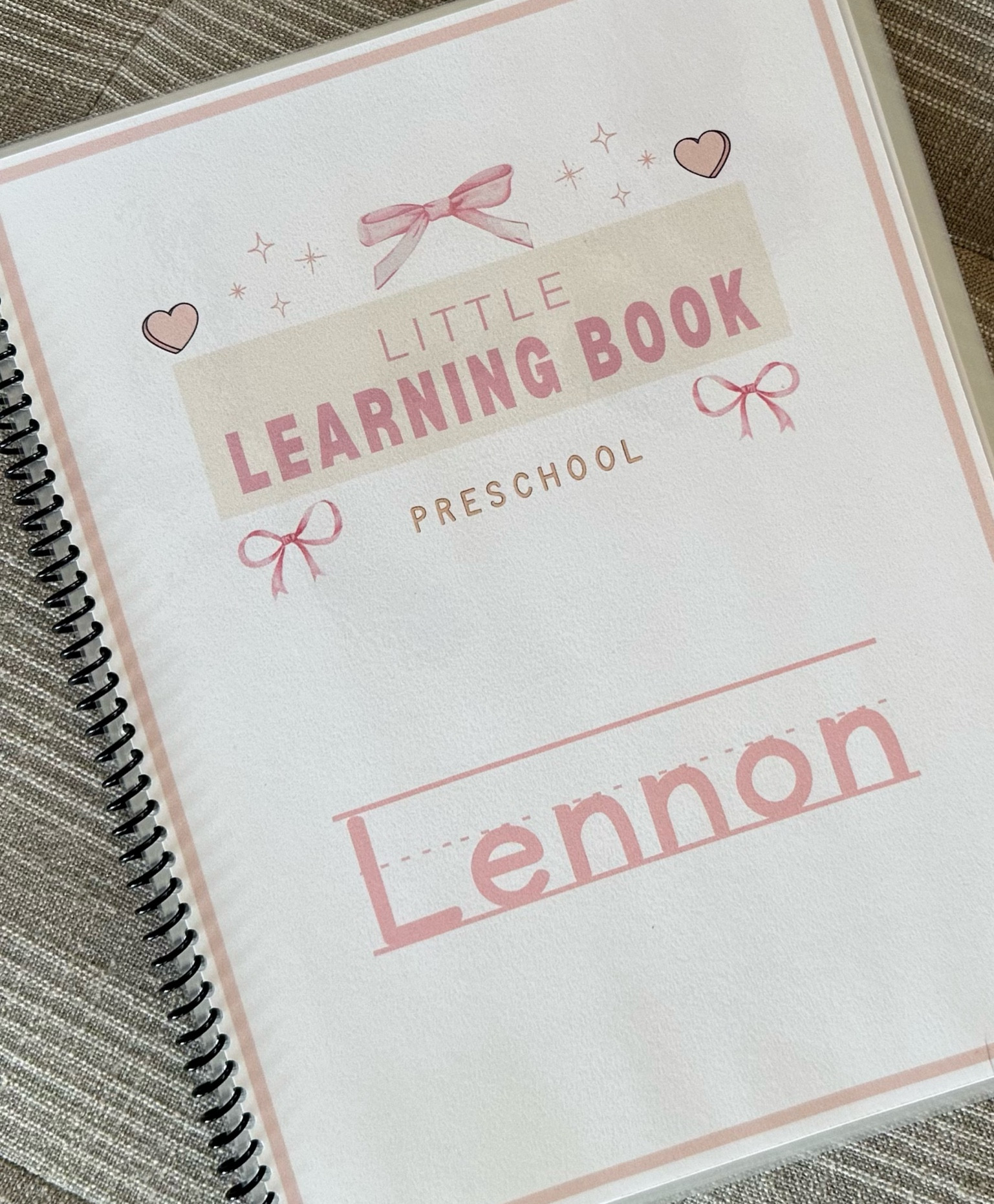 Customizable Pre-School Book 🎀

#LTKKids