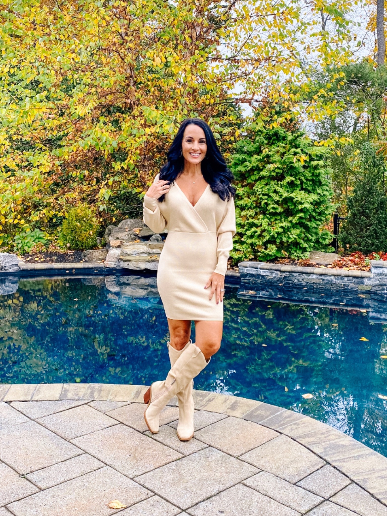 Sweater dress and boots 

#LTKstyletip #LTKunder100 #LTKwedding