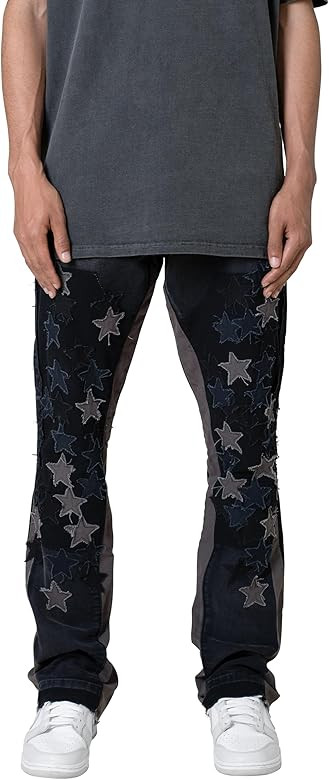 mnml Men's B451 Star Flare Denim | Amazon (US)