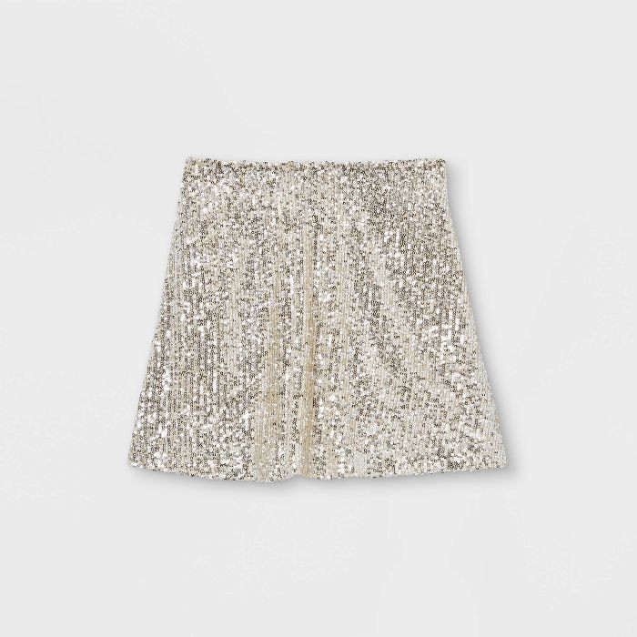 Girls' Sequin Skirt - art class™ Beige | Target