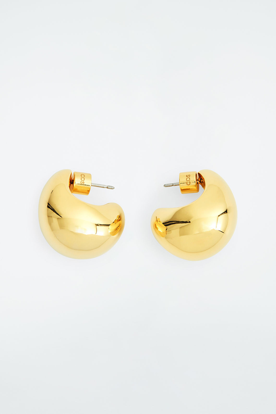 CURVED DOMED EARRINGS - GOLD - Accessories - COS | COS (US)