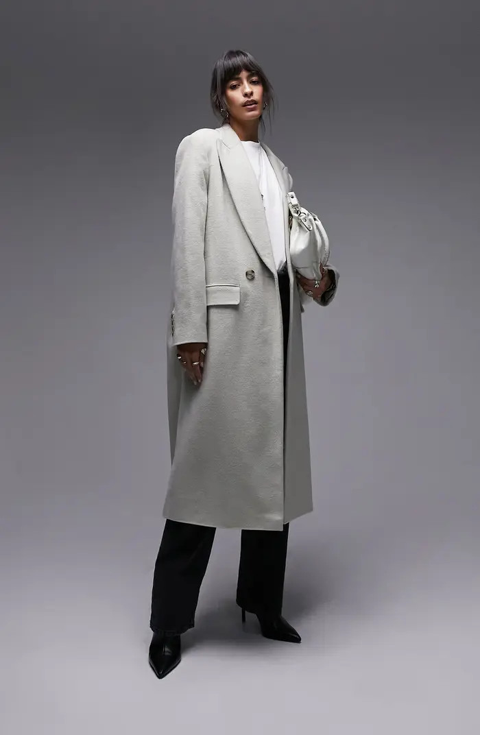 Topshop Double Breasted Coat | Nordstrom | Nordstrom