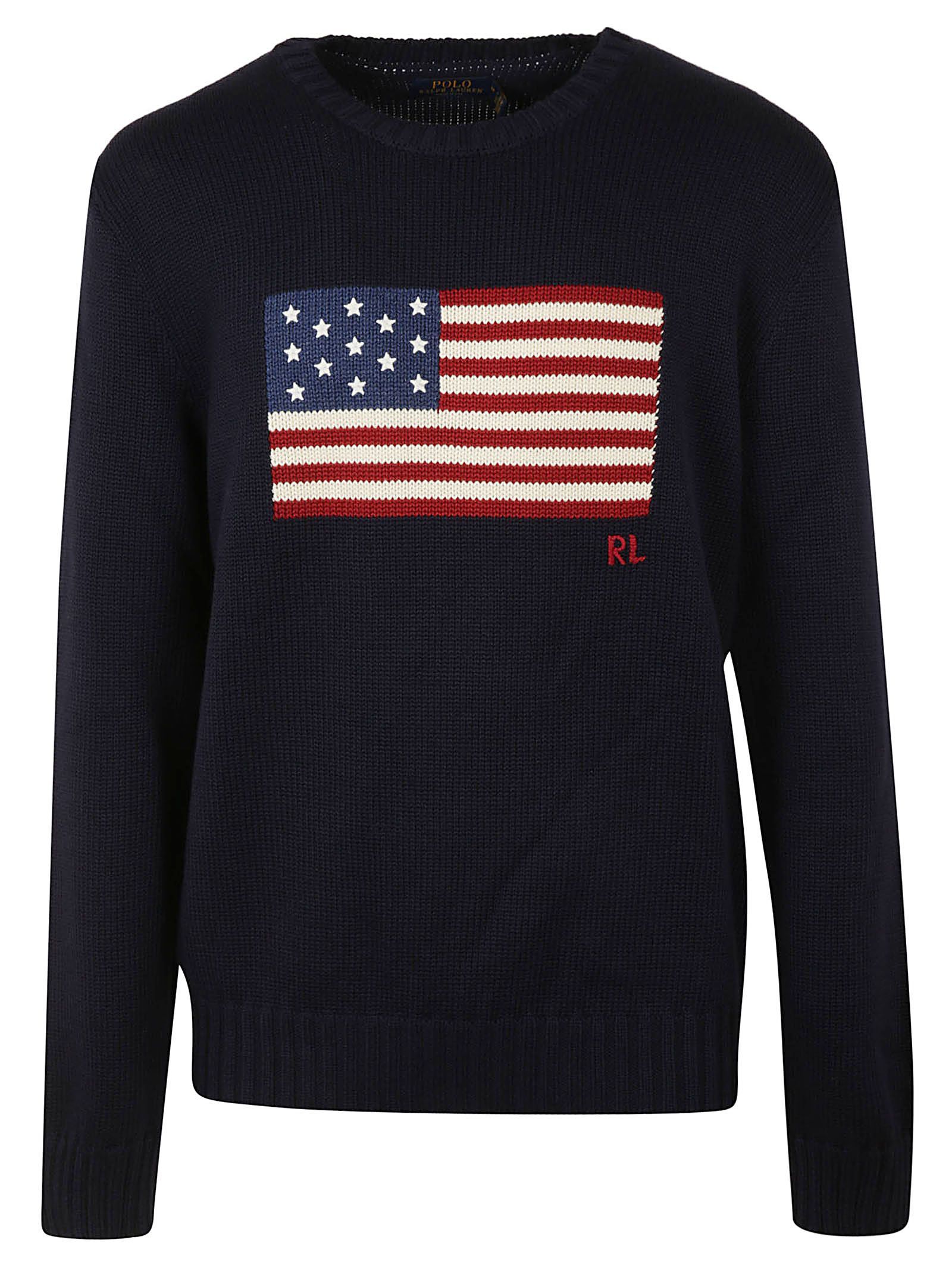 Polo Ralph Lauren Flag Knitted Sweatshirt | Italist