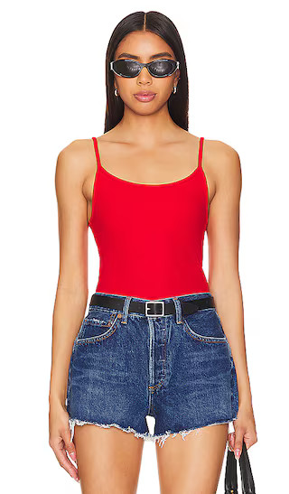 Rib Spaghetti Tank in Tomato | Revolve Clothing (Global)