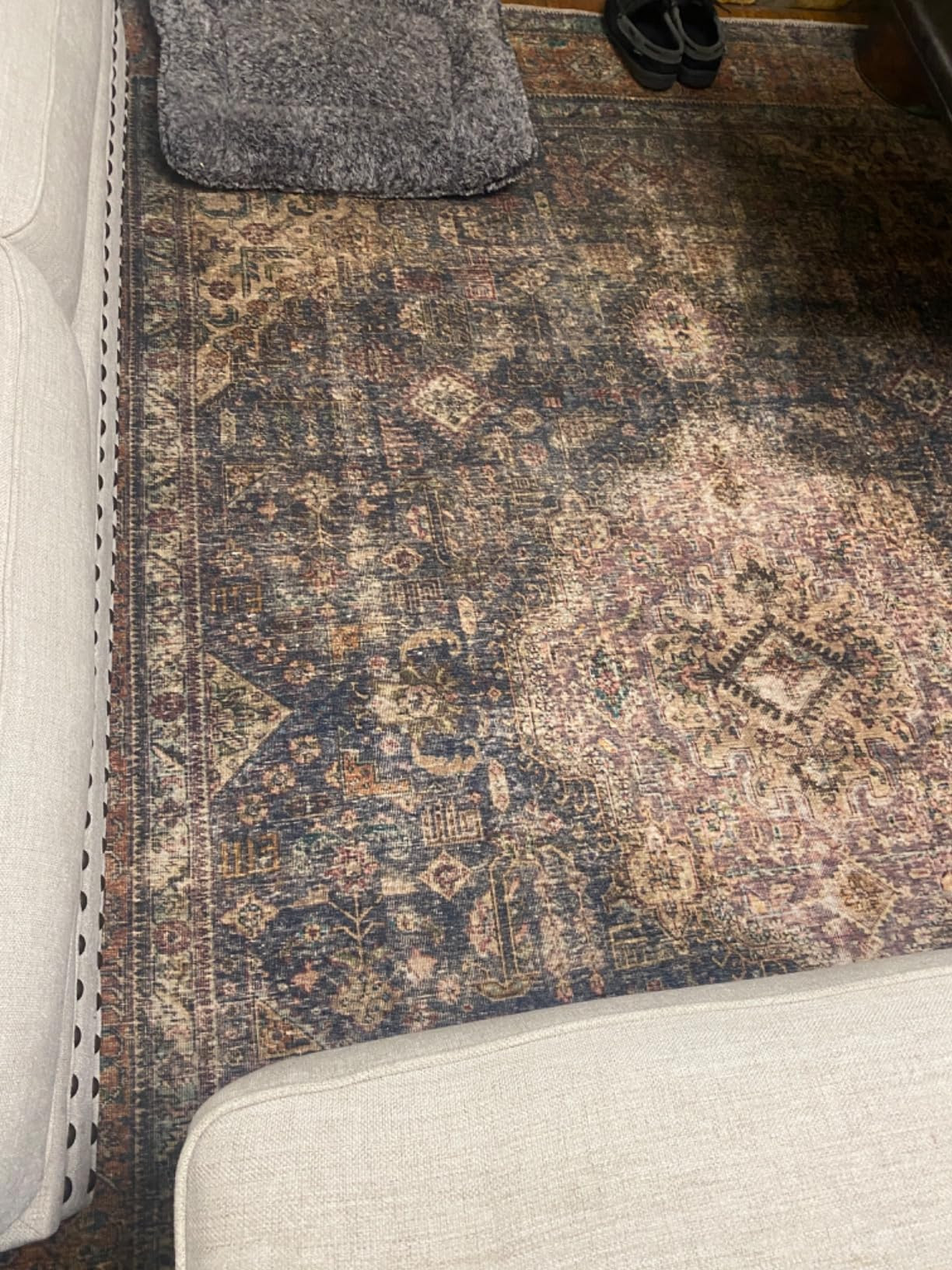 Loloi II Loren Plum/Multi 7'-6" x 9'-6" Area Rug | Amazon (US)