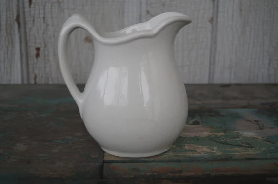 Carr China Ironstone Milk Pitcher | Etsy (US)