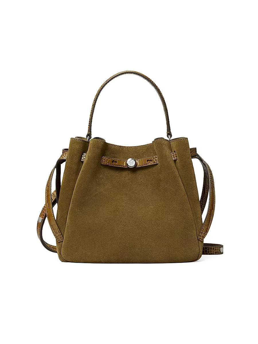 Women's Romy Suede Bucket Bag - Deep Olive | Saks Fifth Avenue