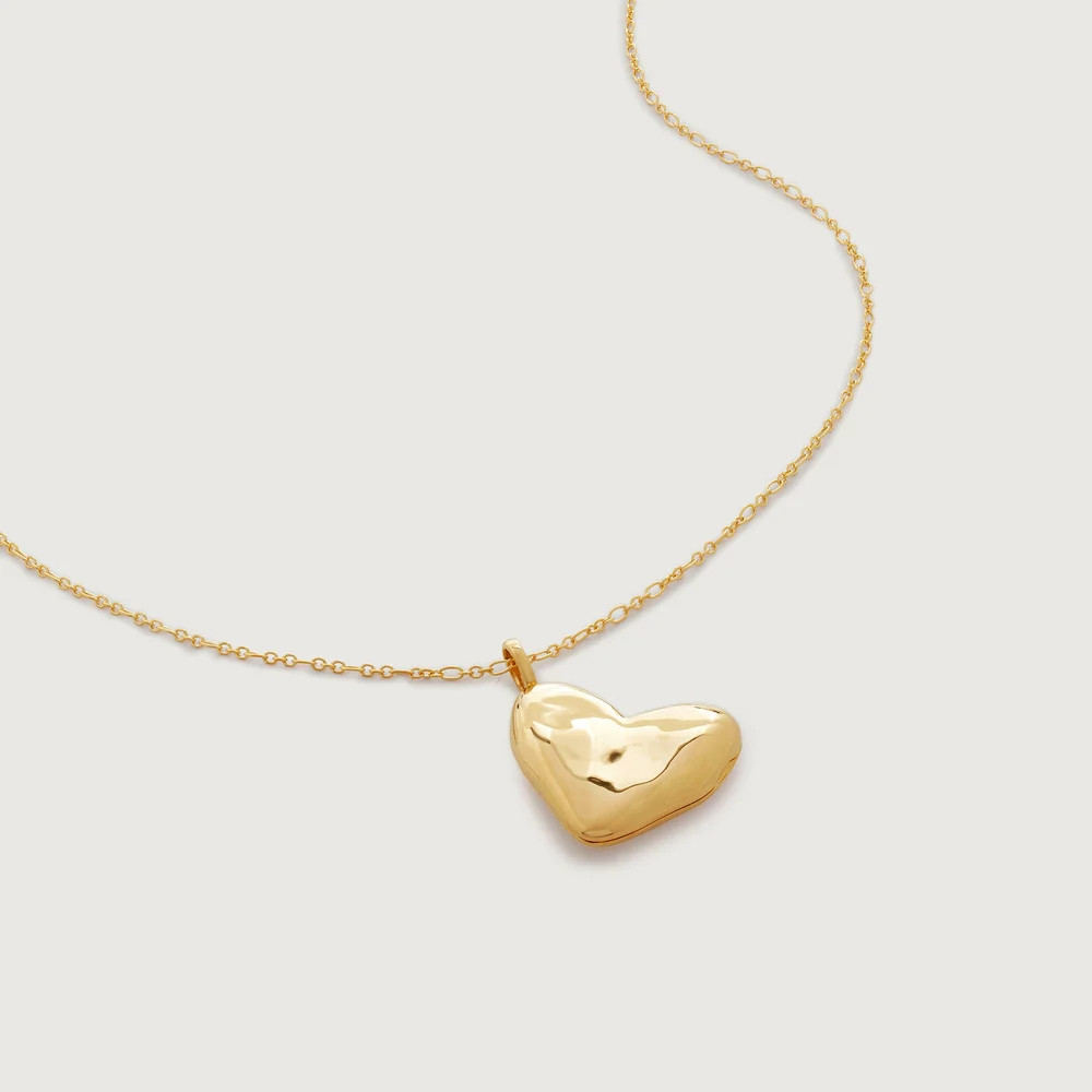 Woven Heart Locket Chain Necklace | Monica Vinader (Global)