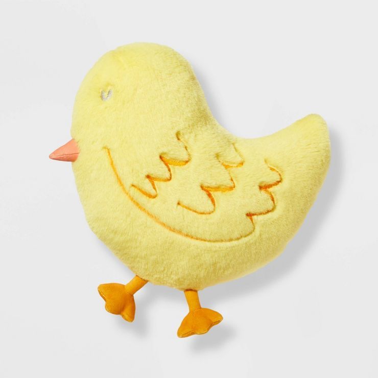 Chick Shaped Easter Throw Pillow Yellow - Spritz™ | Target