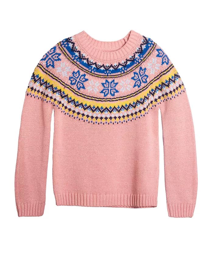 Big Girls Fair Isle Sweater, Created For Macy's | Macys (US)