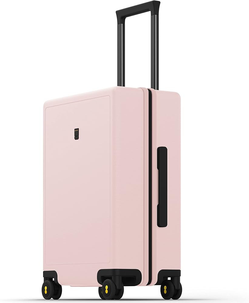 LEVEL8 Pink Suitcase with Spinner Wheels, Carry on Luggage Airline Approved, Suitcase for women M... | Amazon (US)