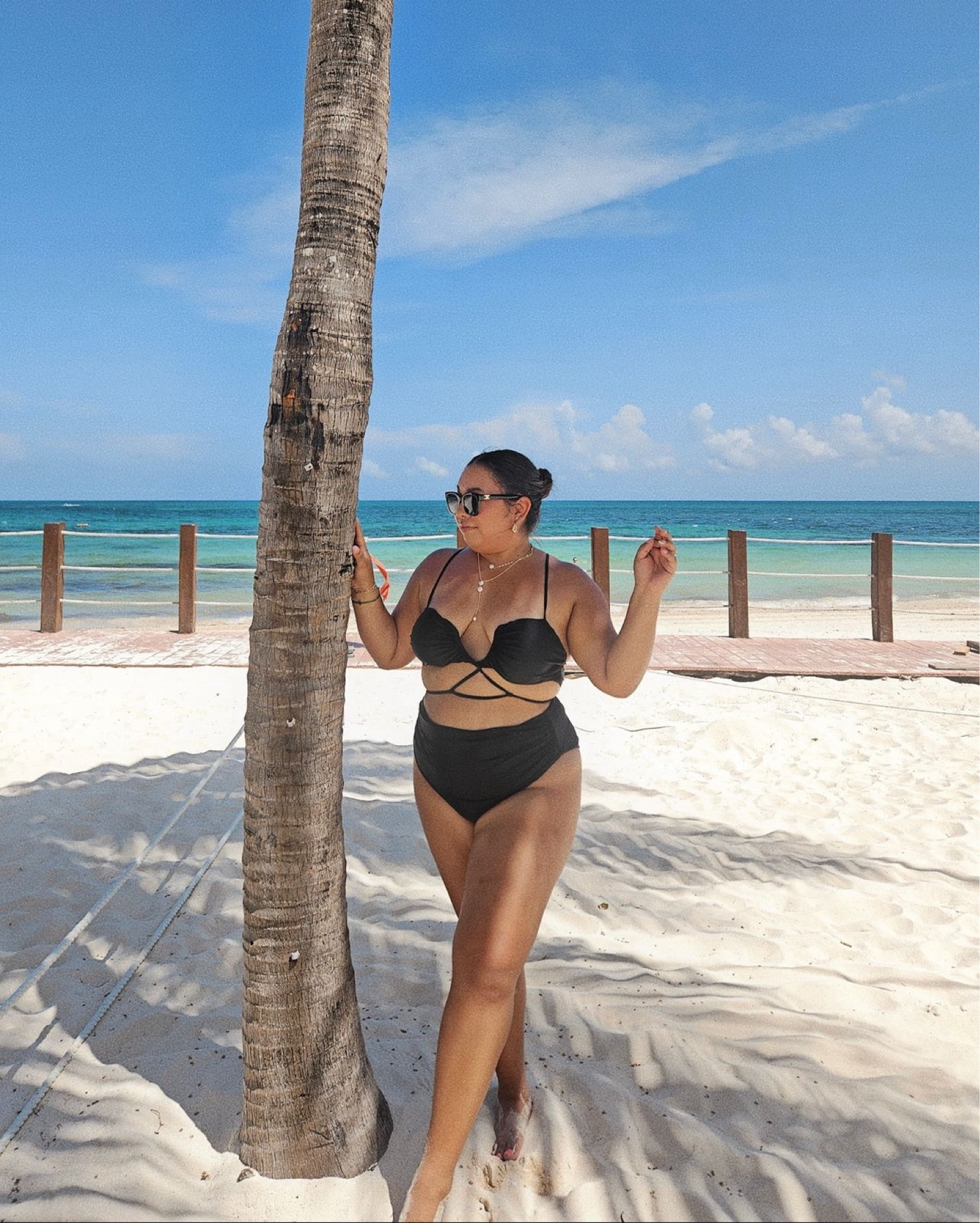 Happiest by the ocean 🩵💙

Vacation outfit, vacation outfit ideas, swimsuit, Mexico vacation outfit, black bikini, high waisted bikini, black swim

#LTKTravel #LTKMidsize #LTKFindsUnder50