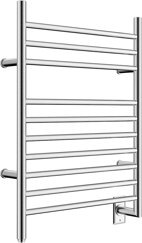HEATGENE Hot Towel Warmer for Bath Hardwired Heated Drying Rack Brushed Polish | Amazon (US)