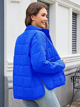Muchpow Women's Lightweight Down Coat Long Sleeve Full Zipper Oversized Packable Short Puffer Jac... | Amazon (US)