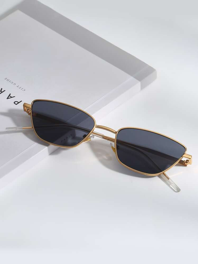 1pc Women Metal Frame Fashion Glasses Vintage Sunglasses Beach Sun Glasses Beach Accessories For Women Sun Glasses Sunglasses Shades Basics And Suit For Sweater Jeans Sweatpants Hoodie Jackets Dress And Long Sleeve Shirt Fashionable Shade Elegant Outfit Family Outings Travel Vacation Holiday | SHEIN