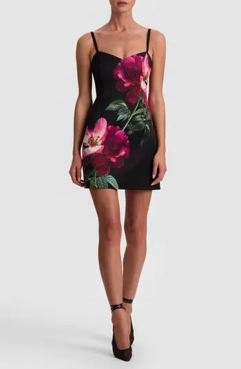 Alice + Olivia Nina Placed Floral Minidress | Nordstrom | Nordstrom