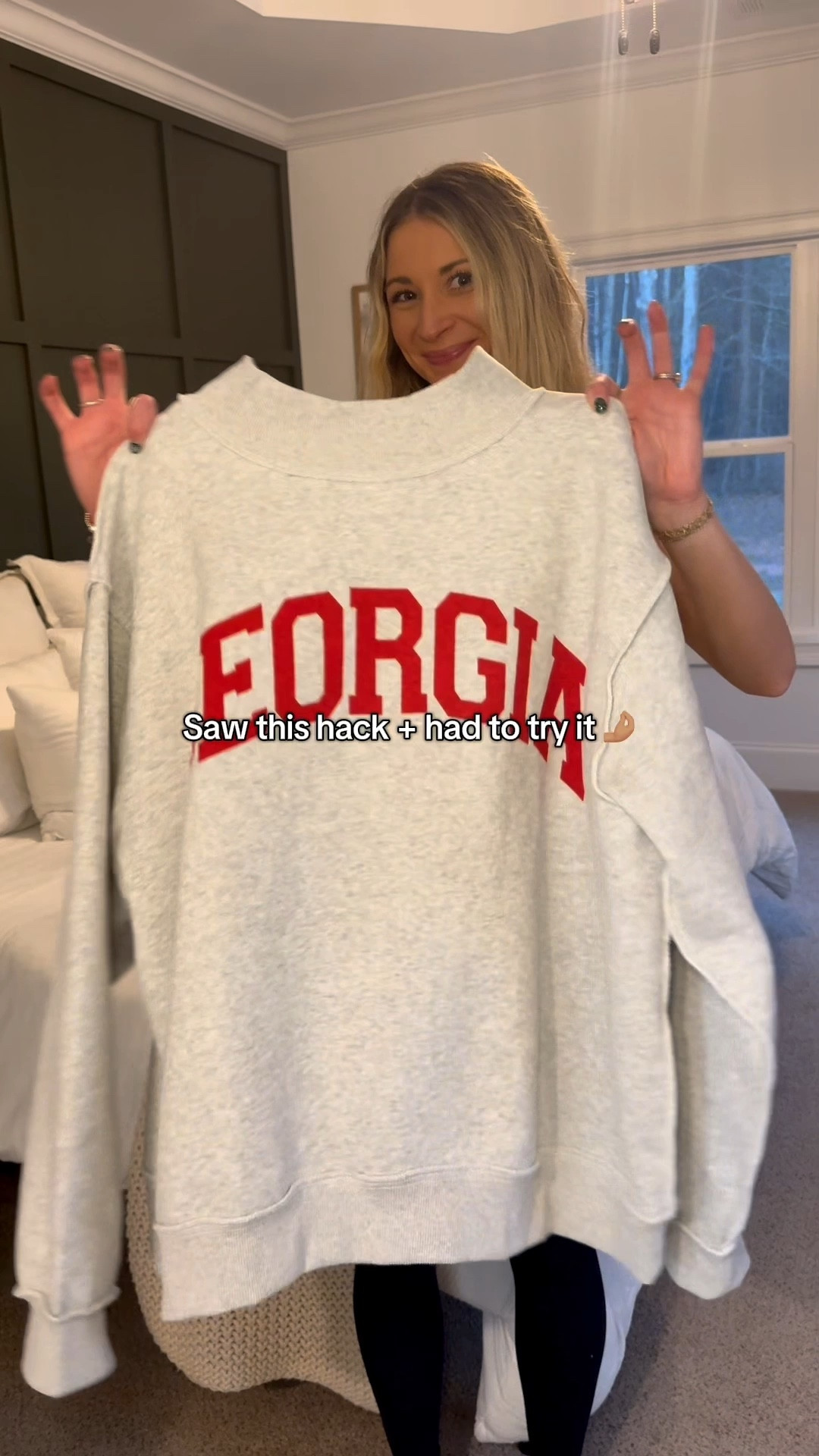 Gotta protect the mock neck at all costs 🫡  GO DAWGS!!

 #hack #fyp #mockneck #godawgs #trending 

#LTKU #LTKFindsUnder100 #LTKSeasonal