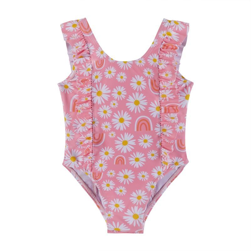 Andy & Evan Infant  Ruffled One-Piece Swimsuit Pink, Size 3-6 Months | Target