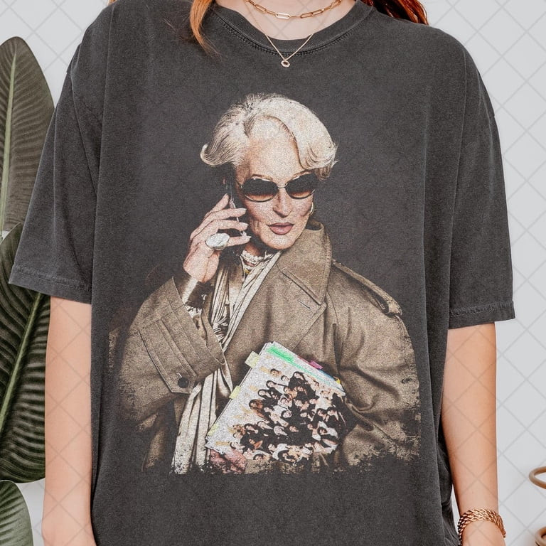 Miranda Priestly Shirt, The Devil Wears Pradaaa Tee Shirt, Fashion Boss Lady Graphic Tee, Gift Fo... | Walmart (US)