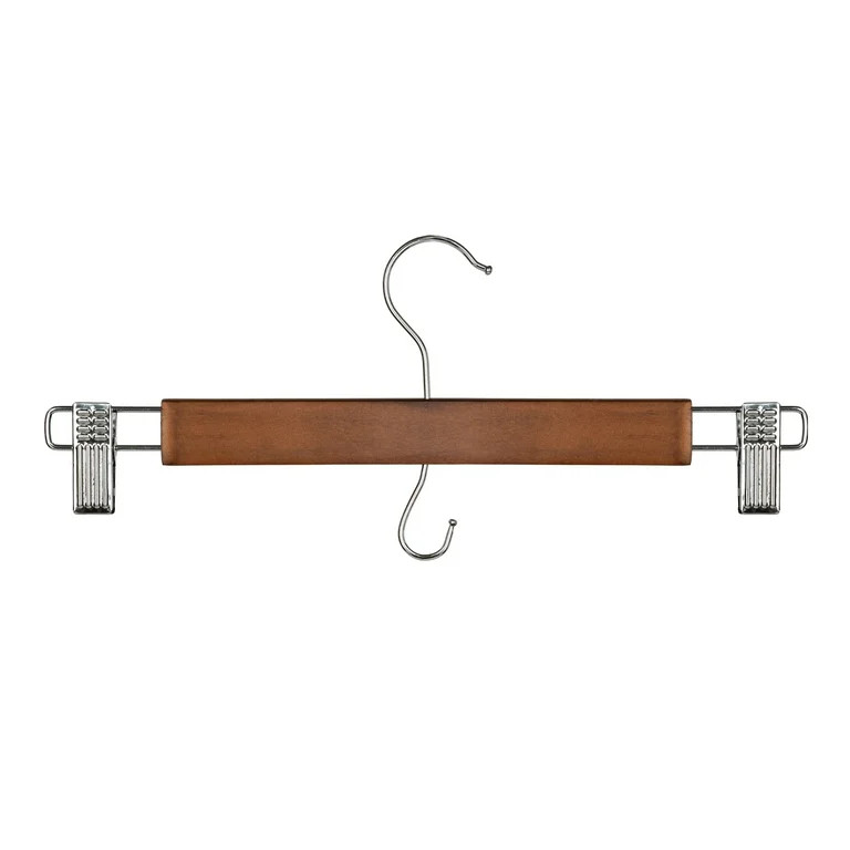 Better Homes & Gardens Walnut Finish Wood Pant & Skirt Adult  Hangers, 3 Pack | Walmart (US)