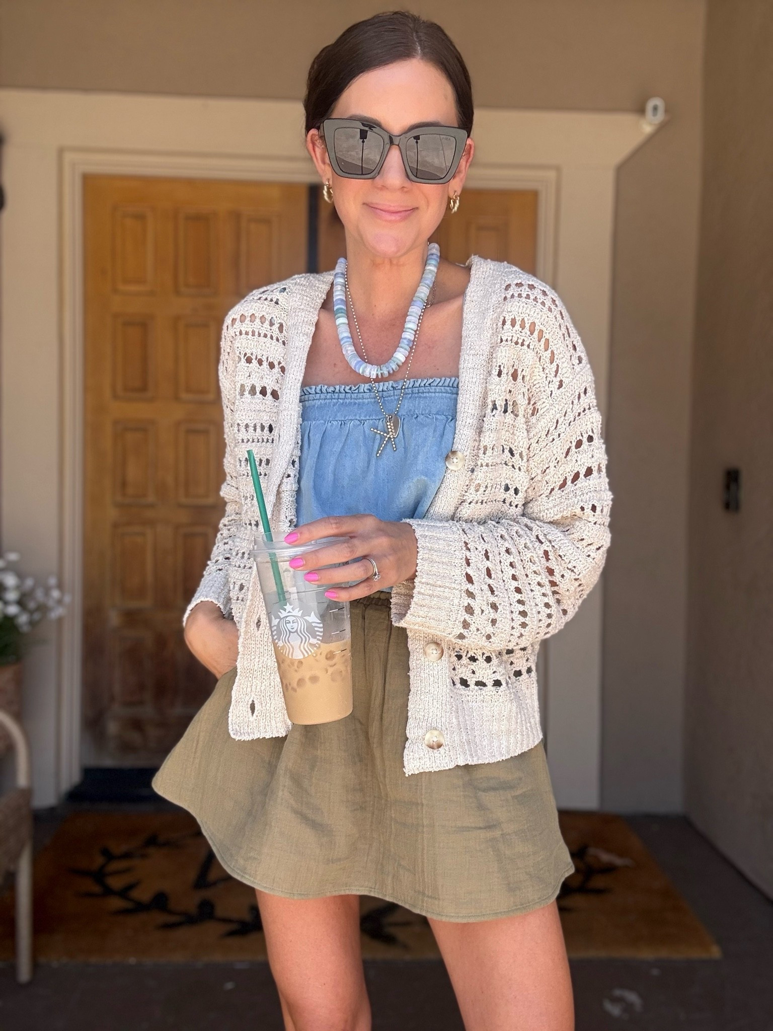 OOTD!
Small sweater, runs oversized
Medium denim tank
Xs skort

#LTKootd #LTKSeasonal #LTKSaleAlert