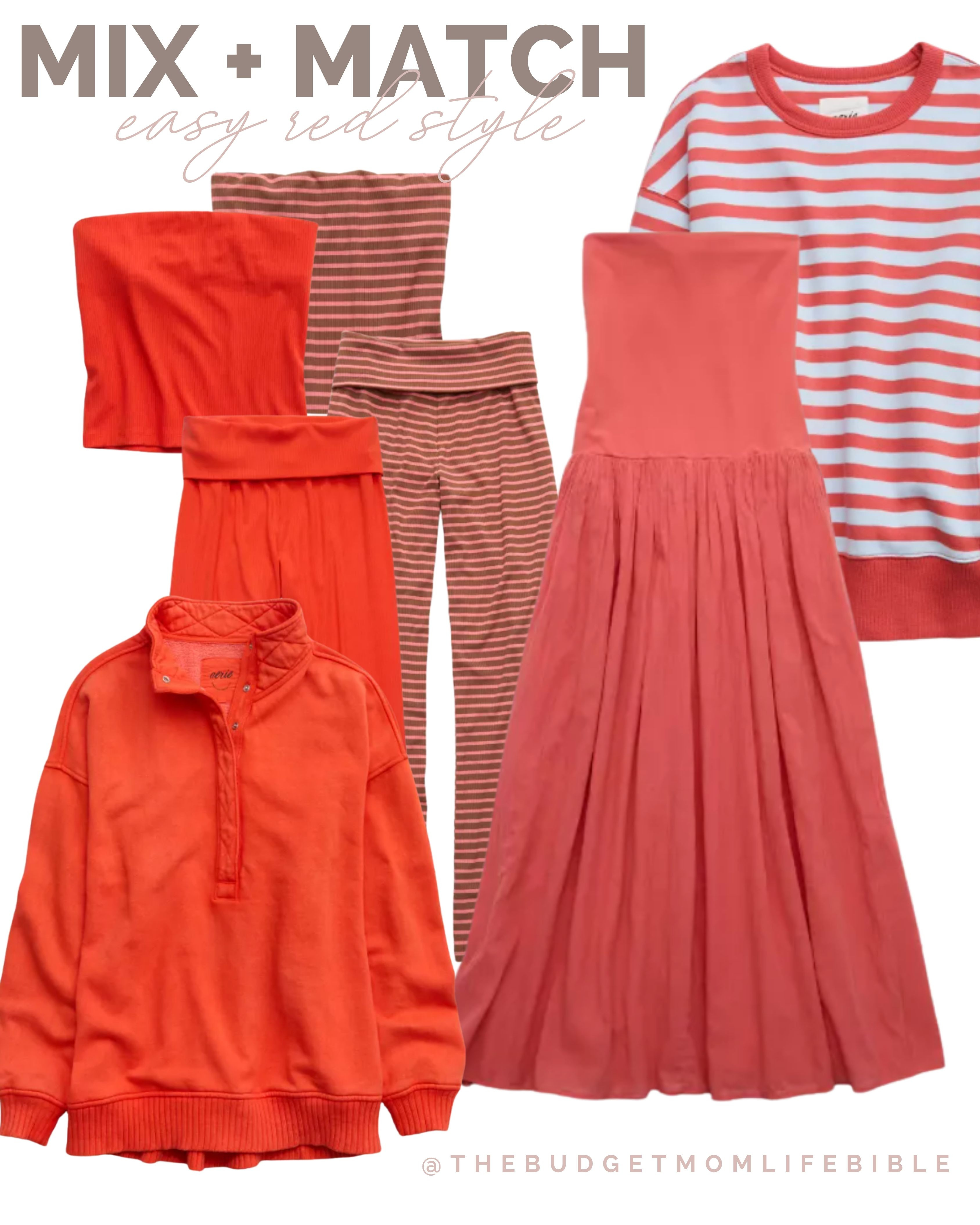 NEW Aerie + American Eagle Mix n' Match Sets for Spring/Summer - Red Matching Sets

And… Right now get and EXTRA 35% OFF if you're a Real Rewards member too!

Spring dress, summer dress, easter dress, easter outfit, spring outfit, summer outfit, spring home, spring style, spring fashion, spring outfit, spring 2026, summer 2026, pink, pajamas, lounge, lounge set, matching set, matching sets, mix and match sets, aerie matching sets, American Eagle matching sets, easter shopping, summer outfit, summer outfits, summer style, vacation outfits, vacation style, travel outfit, travel style, denim shorts, shorts, joggers, folder pants, lounge shorts, comfy shorts 

 #LTKgrwm #LTKootd #LTKmomlife