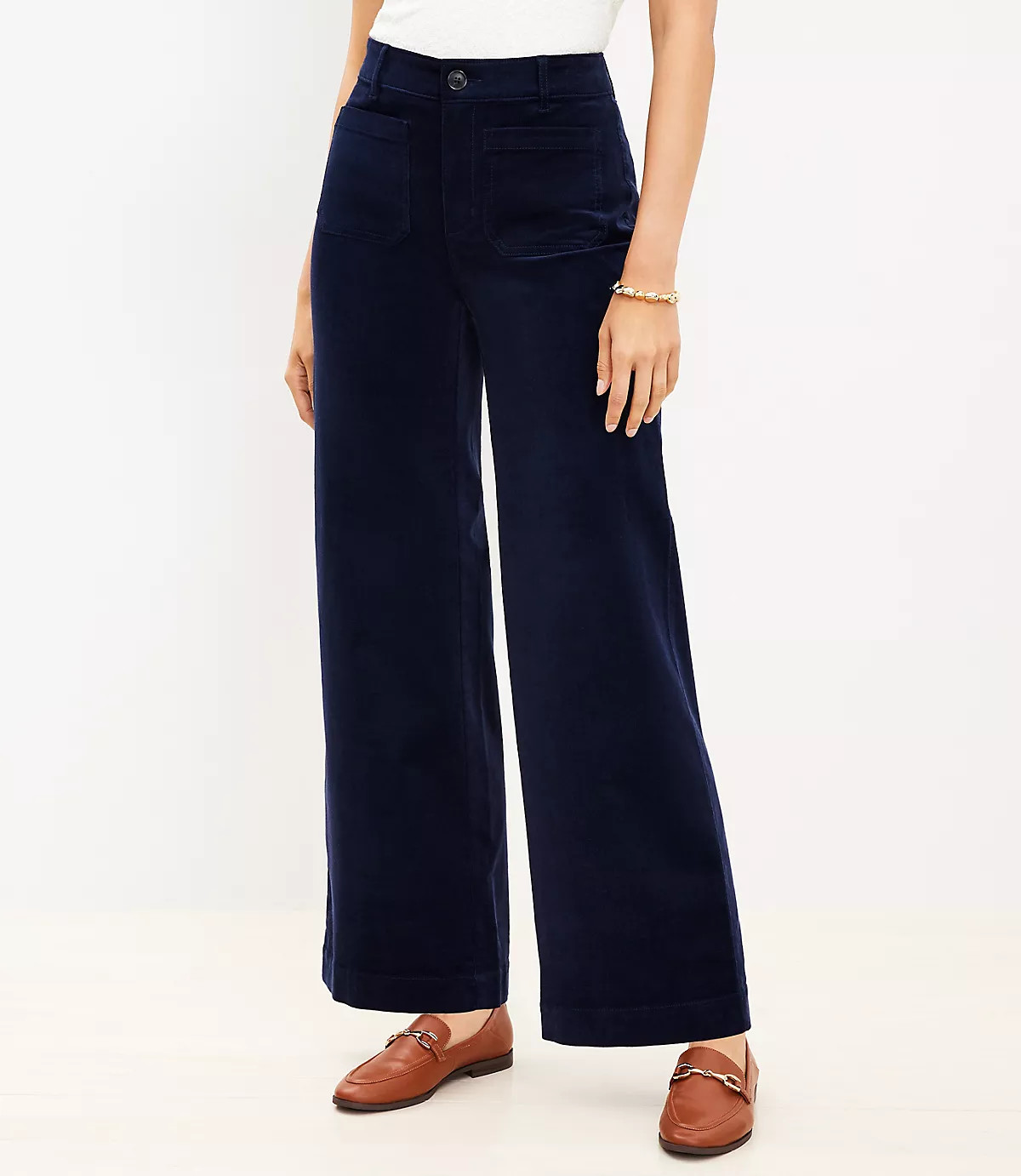 Tall Palmer Wide Leg Pants in Corduroy | LOFT