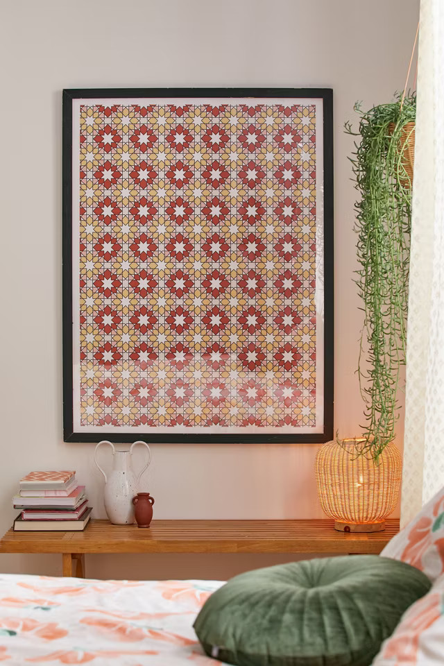 Lyman Creative Co. Portugal Terracotta Tile Art Print | Urban Outfitters (US and RoW)