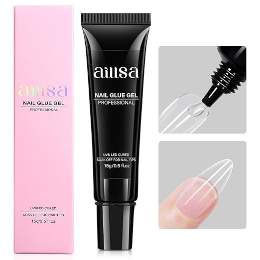 AILLSA Gel Nail Glue for Nails Tips, Solid Super Strong Gel Glues 15g Professional Fake Acrylic S... | Amazon (US)