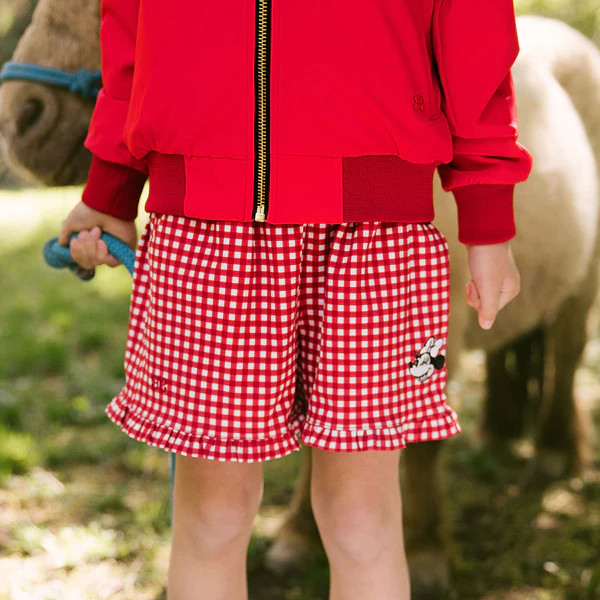 Mini Disney Lake Shorts, Red Check | Albion Fit