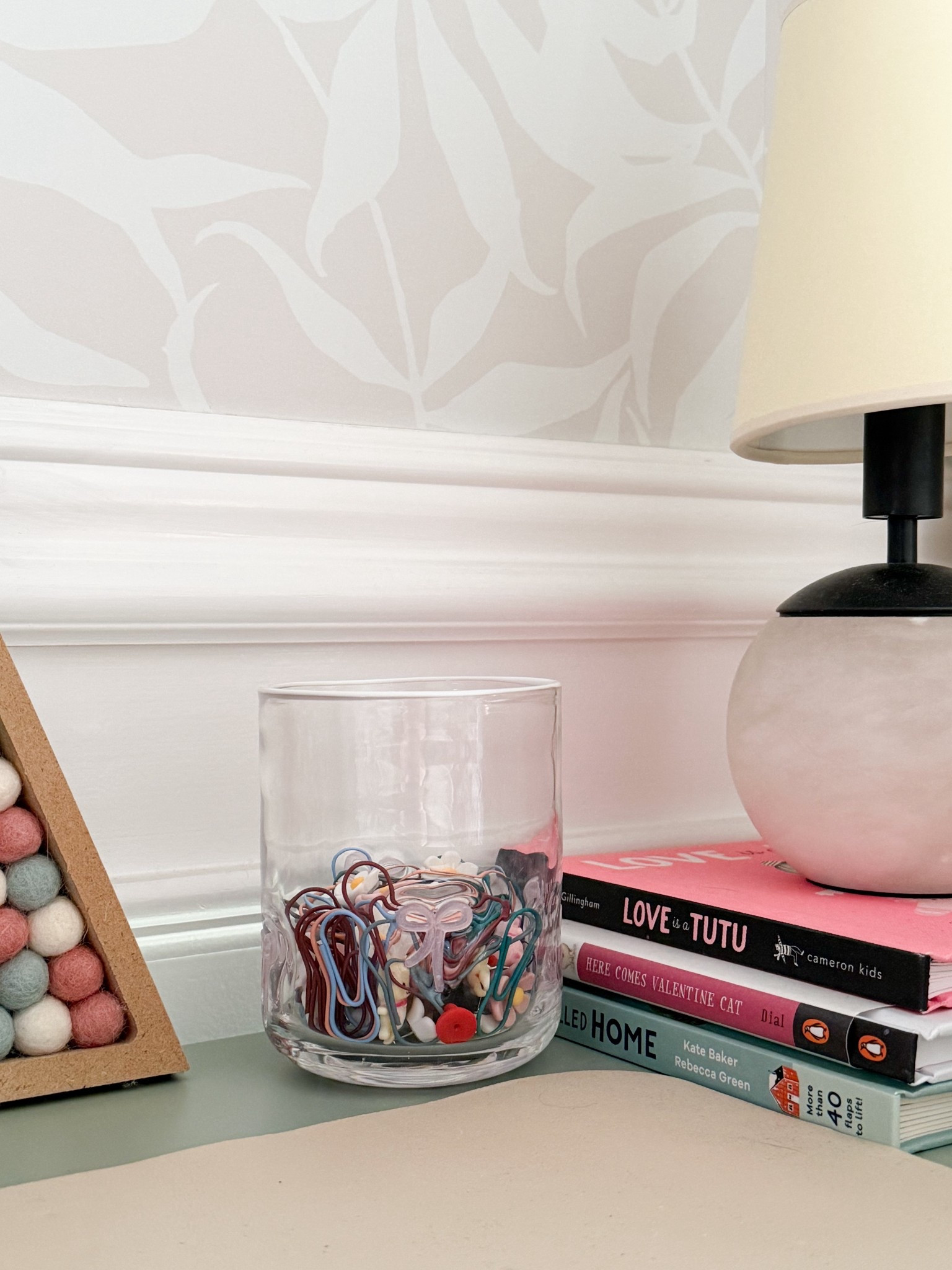 A cute drinking glass is the perfect place to store pushpins and paperclips on a kid’s desk! 

#LTKKids #LTKHome #LTKdayinmylife