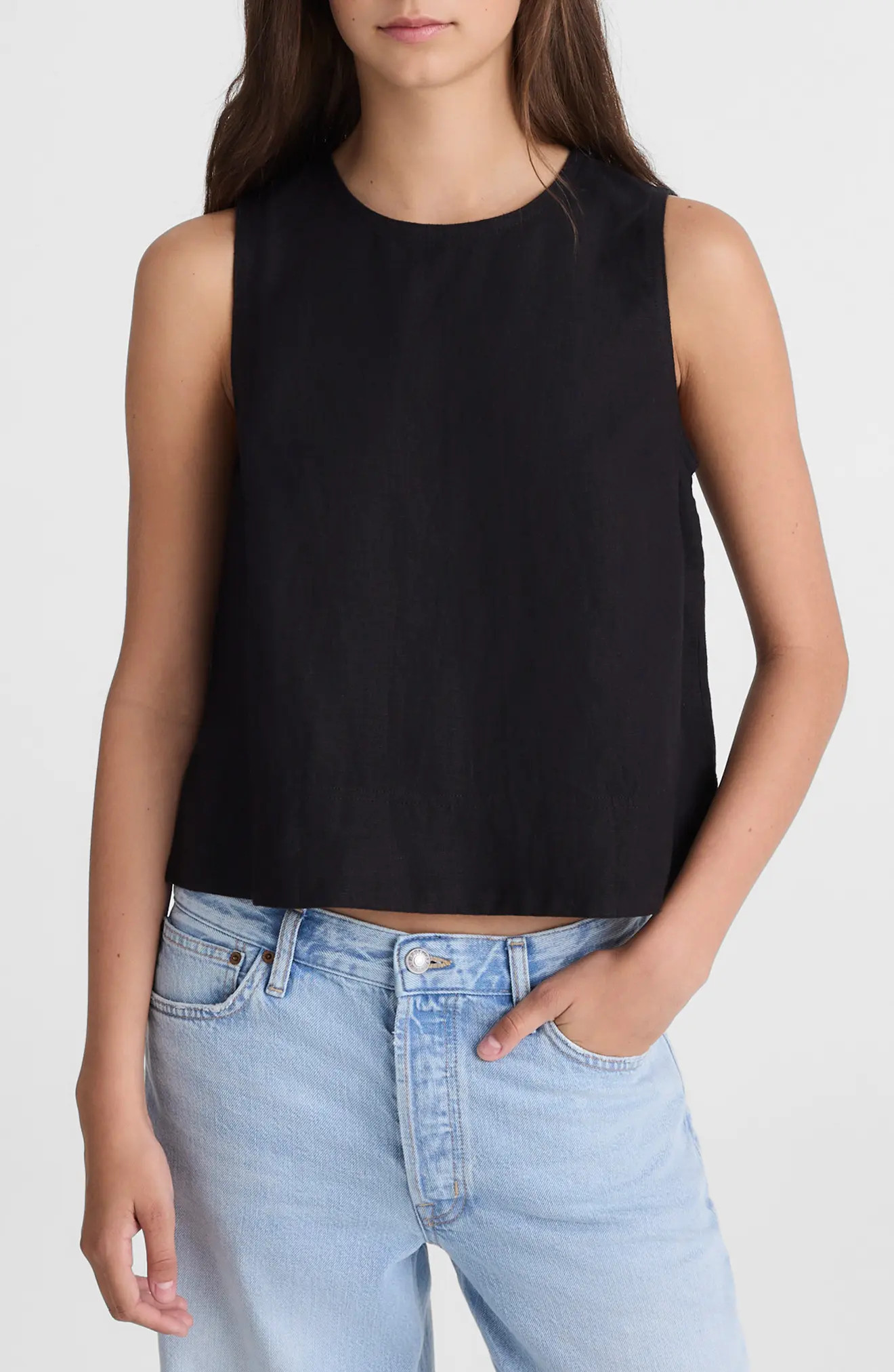 Suki Sleeveless Linen Top (Women) | Nordstrom | Nordstrom