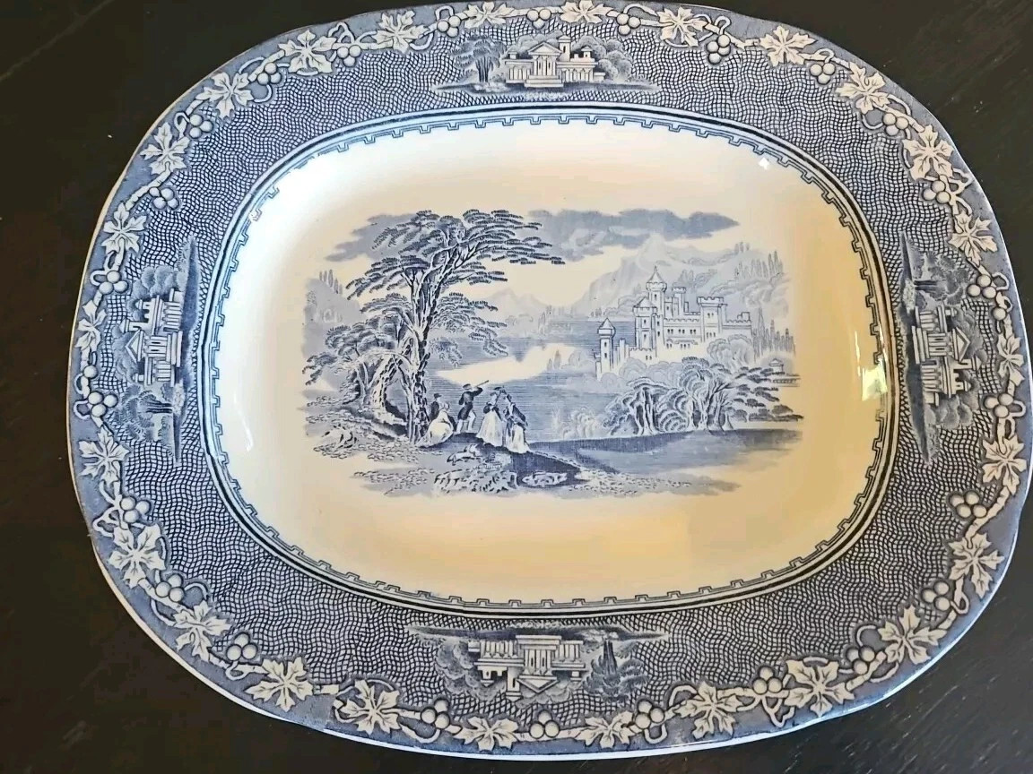 Royal Staffordshire Blue  Jenny Lind 11 1/2" Oval Serving Platter  | eBay | eBay US