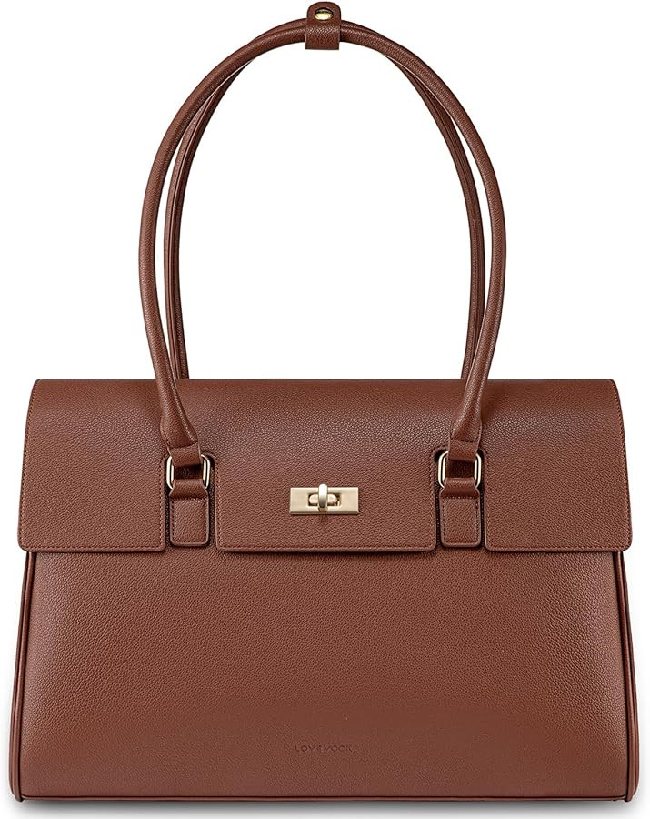 LOVEVOOK Laptop Bag for Women Work Tote 15.6 Inch Briefcase Messenger Bag Waterproof for Business... | Amazon (US)