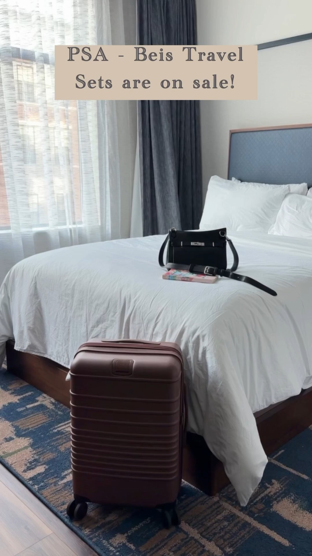 🚨 PSA: If you’ve been thinking about Beis luggage…this is your sign.

Apparently, I have a type because it keeps showing up everywhere I go. 😂

Last seen on a weekend getaway…
Last seen on a work trip…
Last seen in California…

…I think I’m a little obsessed.

There’s a reason I keep reaching for it. It’s thoughtfully designed, fits everything I need, and has held up through every trip I’ve taken.

The best part? It’s on sale right now. ✈️

I’ve linked my favorite Beis pieces in my LTK before the sale ends.

Are you Team Carry-On or Team Checked Bag? 👇

#LTKTravel #LTKdayinmylife #LTKSaleAlert