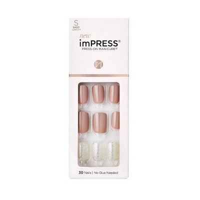 Kiss imPRESS Press-On Manicure Fake Nails - One More Chance - 30ct | Target