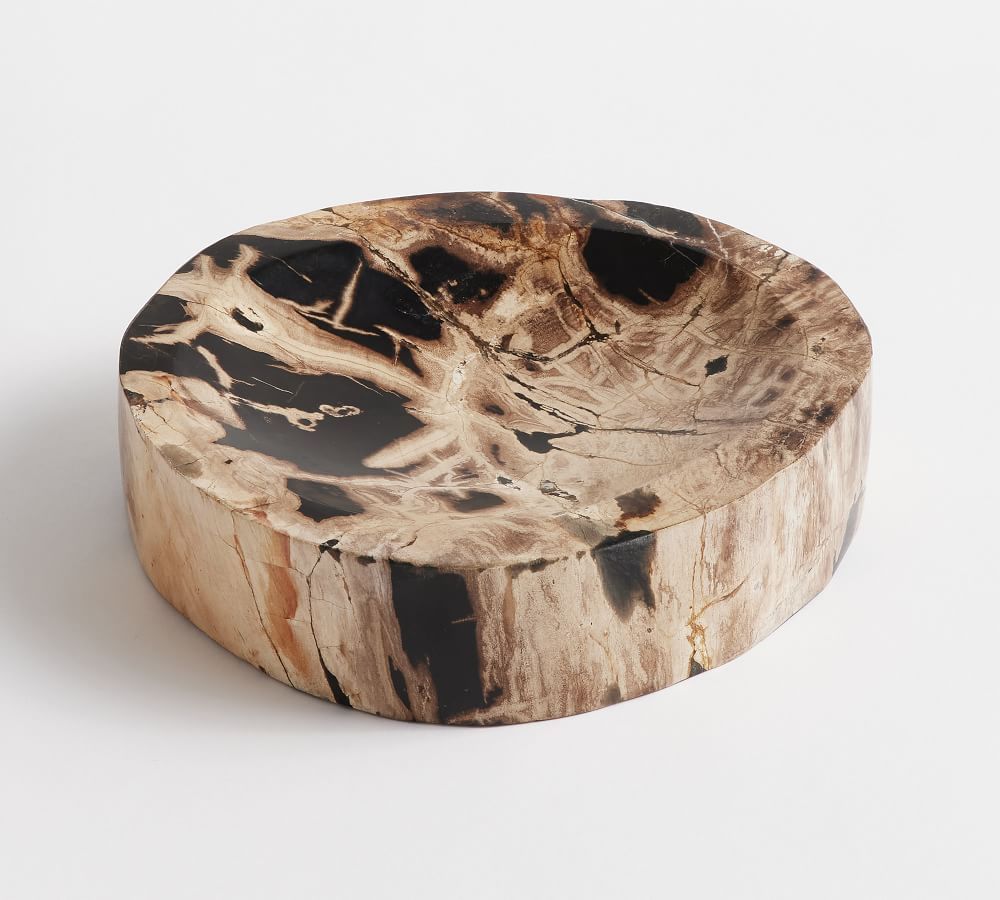 Petrified Wood Bowl, Small, Natural | Pottery Barn (US)