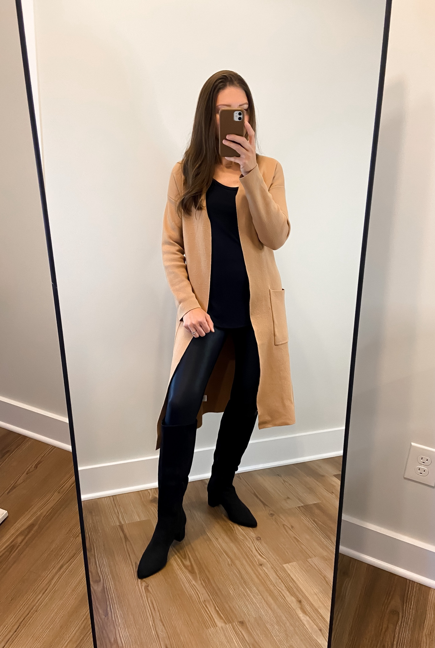 How to style a camel Coatigan 

#LTKstyletip #LTKfindsunder100 #LTKSeasonal