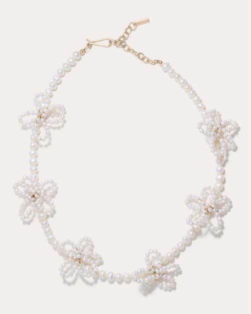 Freshwater Pearl Flower Necklace | Olivela