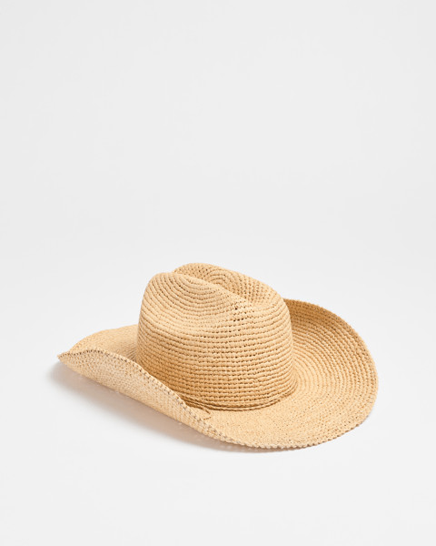 Packable Raffia Cowboy Hat | Target AU