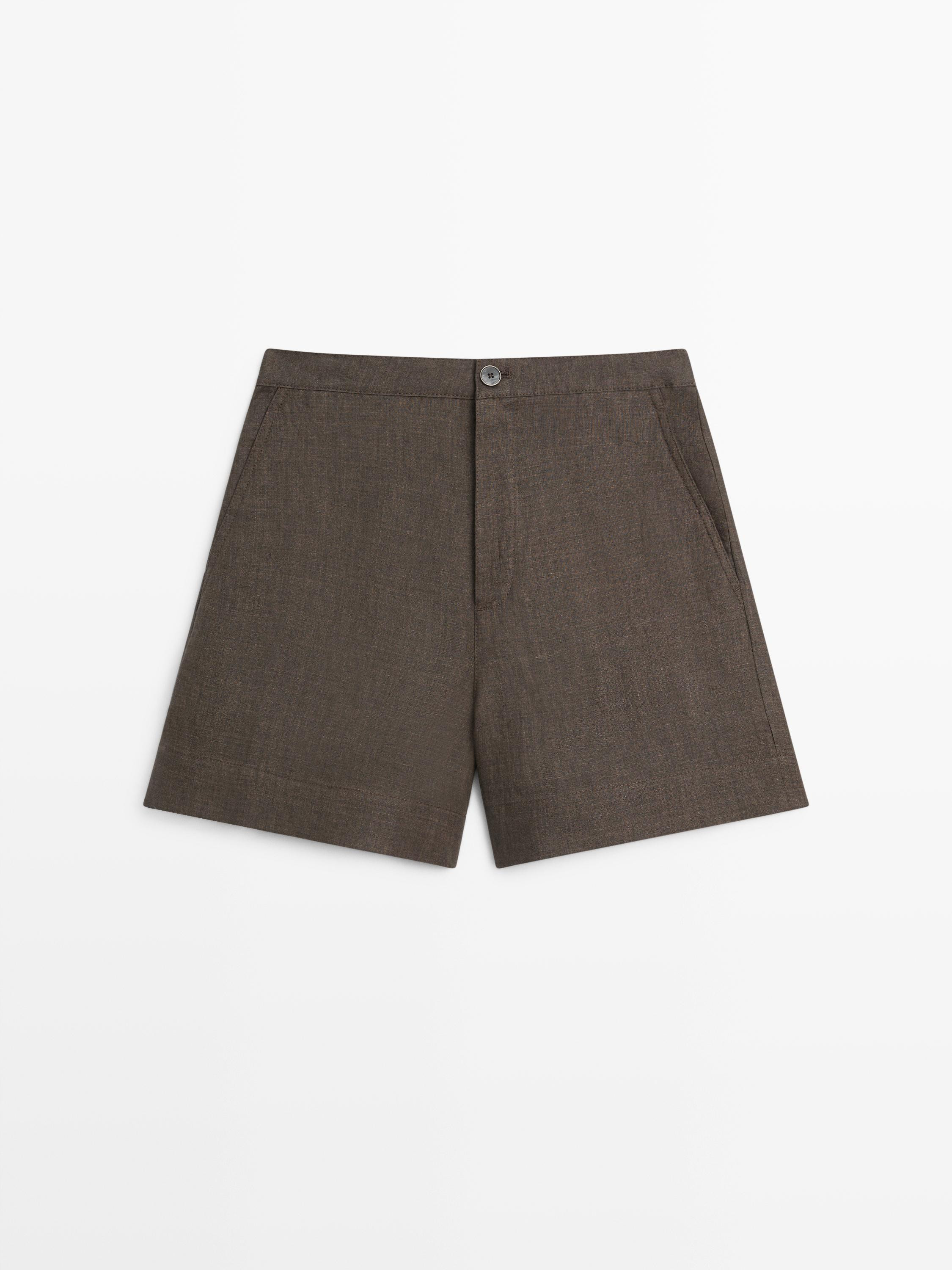 Bermuda court en lin | Massimo Dutti FR