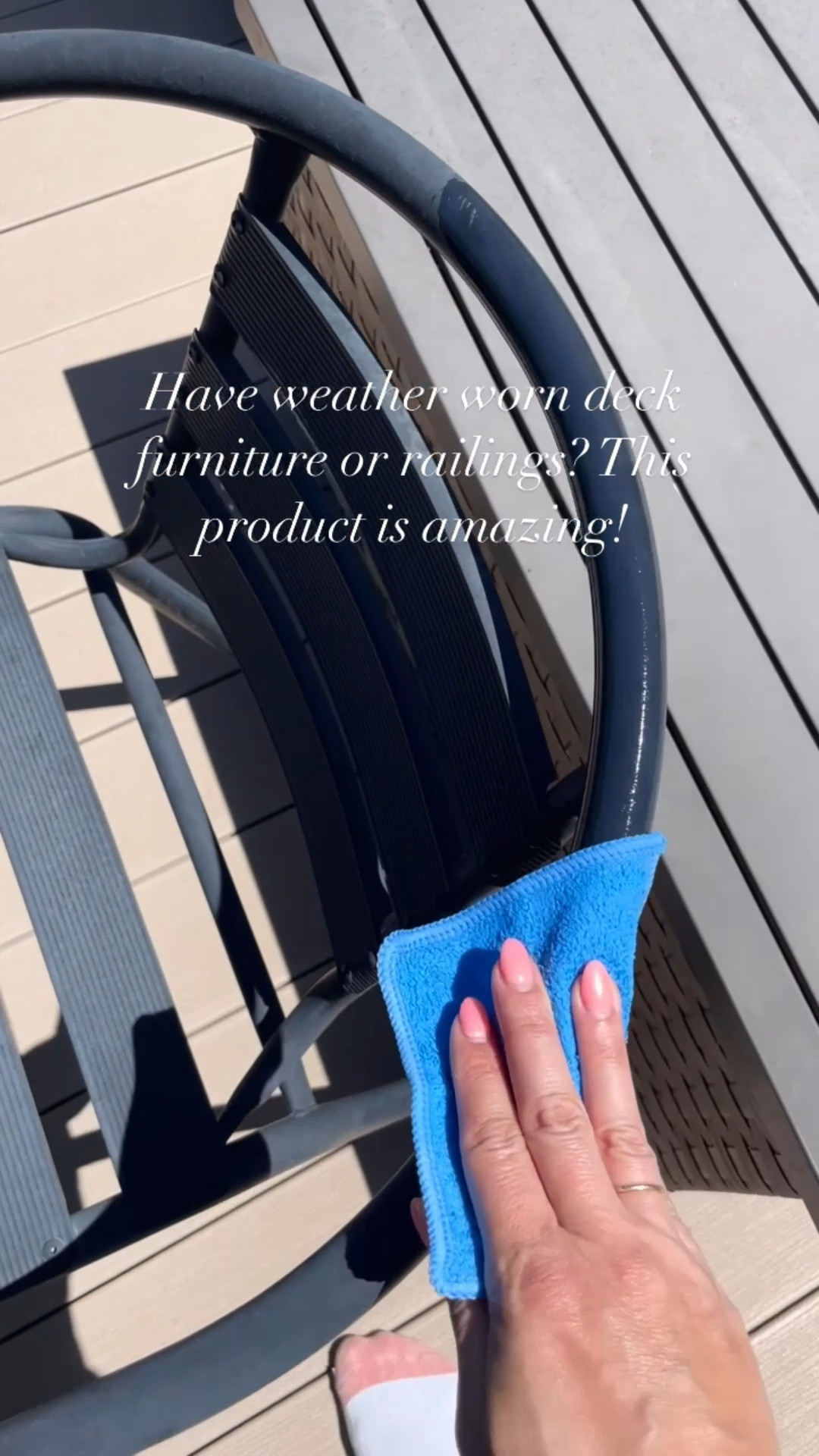 Getting the deck ready for spring and summer is one of my favorite things to do! I recently found this amazing product that has taken years off our weather worn deck furniture. These wipes come individually packaged and pre moistened with the product. They’re so easy to use and the difference is huge! 

#LTKHome