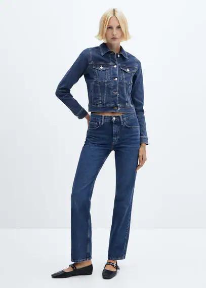 Pocketed denim jacket dark blue - Woman - XXL - MANGO | MANGO (UK)