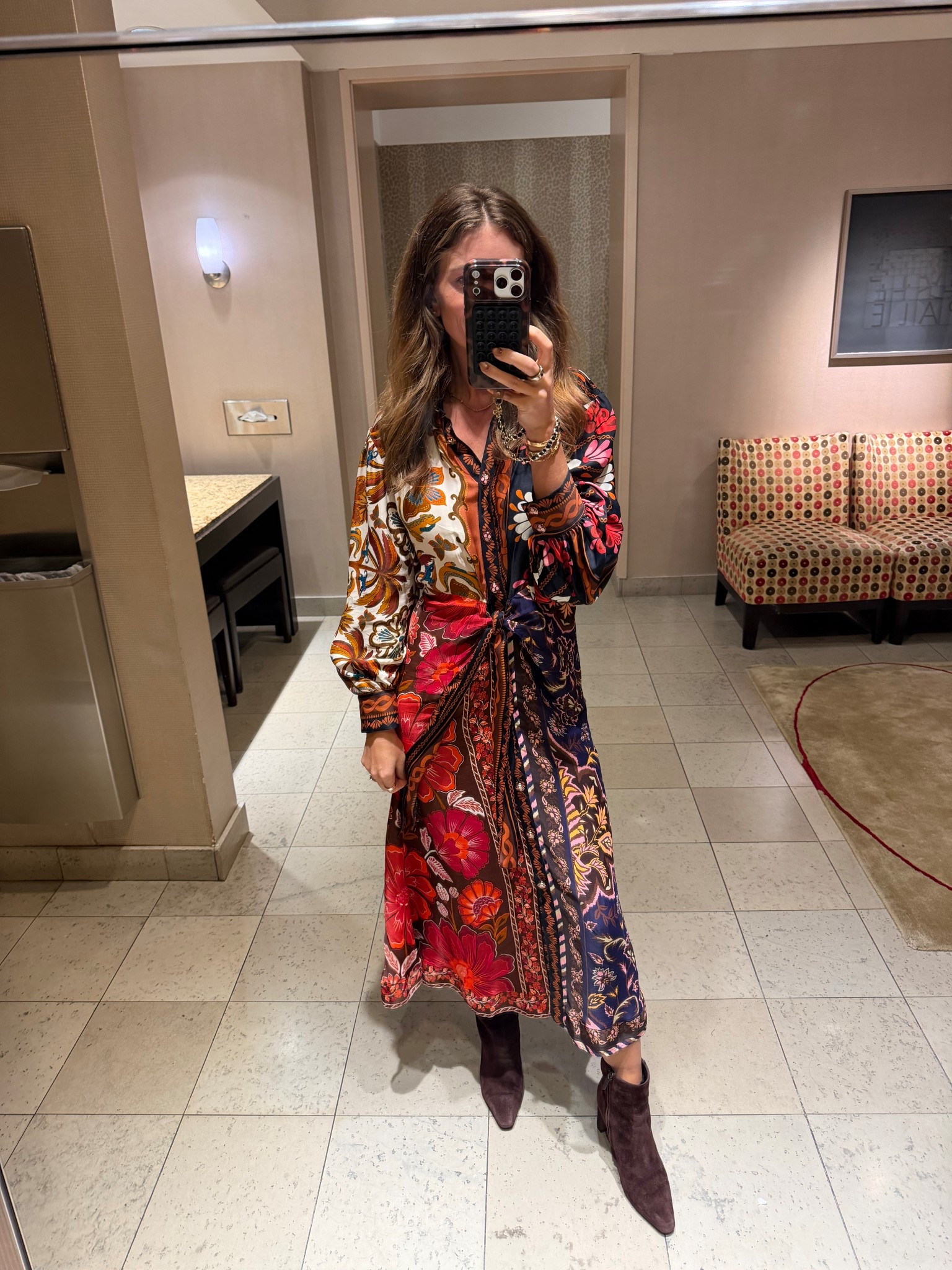 Farm Rio dress
Sam Edelman booties 

#LTKPetite #LTKOver40