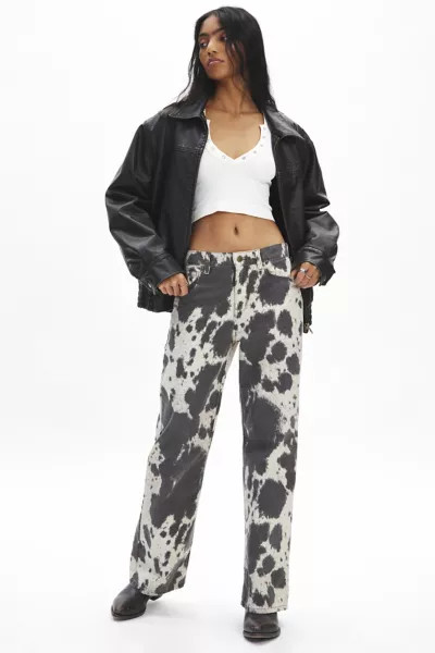 BDG Cade Cow Print Bootcut Pant | Urban Outfitters (US and RoW)